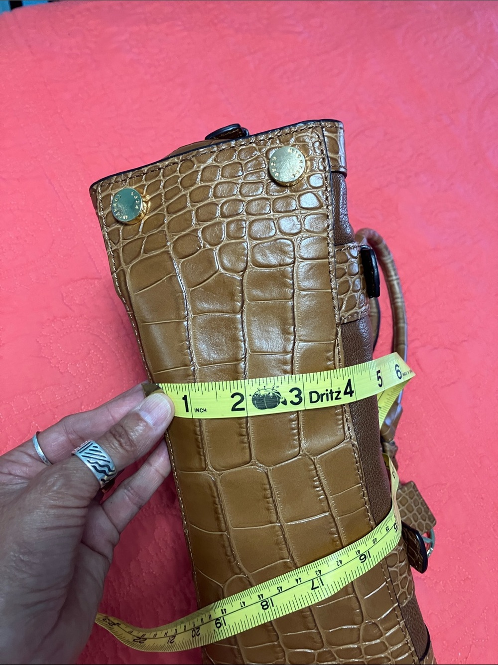 Michael Kors Collins Studded Satchel View 6